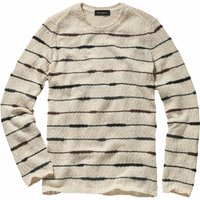 Mey & Edlich Herren Flammen-Pullover beige 48 von Mey & Edlich