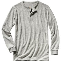 Mey & Edlich Herren Flausen-Henley grau 48 von Mey & Edlich