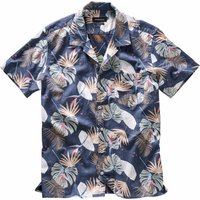 Mey & Edlich Herren Hemd Guten-Abend-Hawaiihemd Kurzarm blau 40 von Mey & Edlich