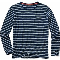 Mey & Edlich Herren Indigolover-Longsleeve blau 50 von Mey & Edlich