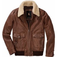 Mey & Edlich Herren Jacke Auf-Achse-Lederjacke braun 46 von Mey & Edlich