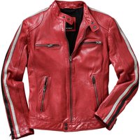 Mey & Edlich Herren Jacke Scuderia-Lederjacke rot 46 von Mey & Edlich