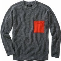 Mey & Edlich Herren Kein-Kommentar-Pullover grau 46 von Mey & Edlich