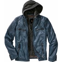 Mey & Edlich Herren Lederjacke Figo blau 50 von Mey & Edlich