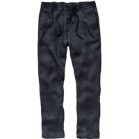 Mey & Edlich Herren Chino Leinenchino Herringbone blau 102 von Mey & Edlich