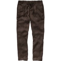 Mey & Edlich Herren Chino Leinenchino Herringbone braun 54 von Mey & Edlich