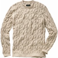 Mey & Edlich Herren Lockerer Zopf-Pullover beige 48 von Mey & Edlich