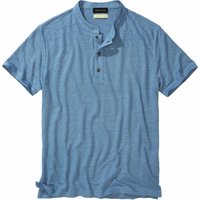 Mey & Edlich Herren Lust-auf-Luft-Leinenpolo blau 48 von Mey & Edlich