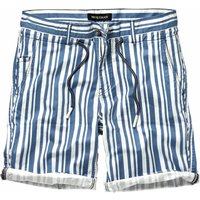 Mey & Edlich Herren Shorts Mittelmeer-Streifenshorts blau 58 von Mey & Edlich