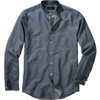 Mey & Edlich Herren Naturtalent-Hemd Langarm blau 38 von Mey & Edlich