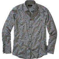 Mey & Edlich Herren Pollock-Hemd Langarm grau 38 von Mey & Edlich