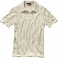 Mey & Edlich Herren Rassiges Strickpolo beige 48 von Mey & Edlich