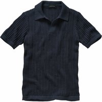 Mey & Edlich Herren Rassiges Strickpolo blau 54 von Mey & Edlich