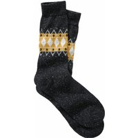 Mey & Edlich Herren Socken Retro-Rautensocke gekrempelt schwarz 39-42 von Mey & Edlich