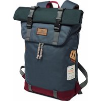 Mey & Edlich Herren Roll-Top-Rucksack Happy Camper blau von Doughnut