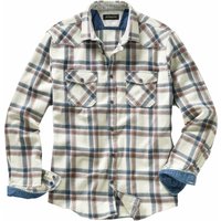 Mey & Edlich Herren Rustikales Denimhemd Langarm blau 42 von Mey & Edlich