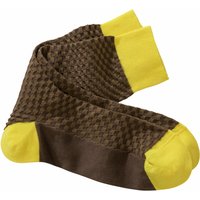 Mey & Edlich Herren Schachspieler-Socke beige 39-42 von Mey & Edlich