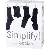 Mey & Edlich Herren Simplify-Socke im 10er-Pack blau 42-43 von Mey & Edlich