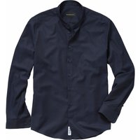 Mey & Edlich Herren Standfest-Hemd Stehkragen Langarm blau 45 von Mey & Edlich