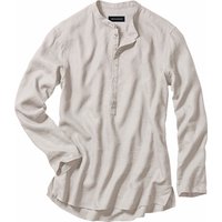 Mey & Edlich Herren Wüsten-Shirt Stehkragen Langarm beige 45 von Mey & Edlich