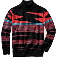 Mey & Edlich Herren Zickzack-Pullover schwarz 46 von Mey & Edlich