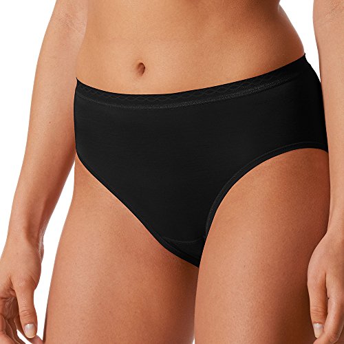 Mey 2er Pack Damen Hüftslips Lights - 89202 - Schwarz - Größe 40 - Damen Hipster ohne Seitennähte - Baumwolle + Viskose von Mey