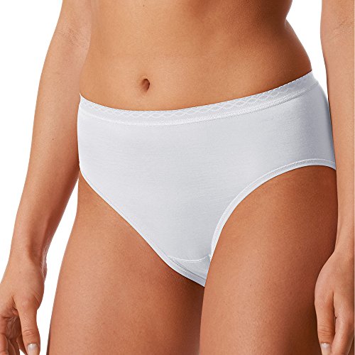 Mey 2er Pack Damen Hüftslips Lights - 89202 - Weiß - Größe 40 - Damen Hipster ohne Seitennähte - Baumwolle + Viskose von Mey