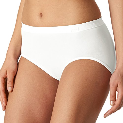 Mey 2er Pack Damen Taillen-Pants - 59209 Emotion - Farbe Weiß - Größe 38 - Slip ohne Seitennähte - Unterhose Große Größen - Maxislip - Taillenslip von Mey