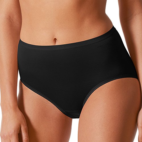 Mey 2er Pack Damen Taillen-Pants Lights Basic - 89203 - Schwarz - Größe 38 - Damenslips ohne Seitennähte - Taillenslip - Maxislip von Mey