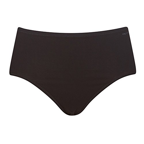 Mey 2er Pack Damen Taillenslip - Organic - 29818 - Damen Slips aus Bio Baumwolle - Bodysize ohne Seitennähte - Farbe Schwarz- Größe 48 von Mey