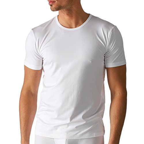 Mey 2er Pack Herren Unterhemd - Dry Cotton - 46002 - Weiß - Größe 6 - Shirt halbarm - Rundhals - Coolmax-Fasern - UNWAGO Set von Mey