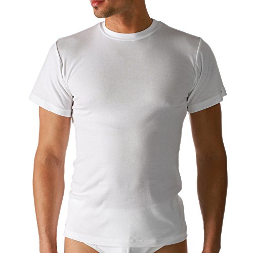 Mey 2er Pack Herren Unterhemden – Größe 7 – Weiß – Unterhemd Rundhals-Ausschnitt - Shirt ½ Arm - Feinripp-Qualität – Reine Pima-Baumwolle – 2803 Noblesse Mey 2er Pack Herren Unterhemden – Größe 7 – Weiß – Unterhemd Rundhals-Ausschnitt - Shirt ½ Arm - Feinripp-Qualität – Reine Pima-Baumwolle – 2803 Noblesse von Mey