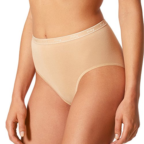 Mey 2er Pack Taillenslips Damen – Größe 42 – Haut – Taillen-Slip aus Baumwolle und Elasthan – Pflegeleichte Maxislips – Für große Größen geeignet – 89604 of von Mey