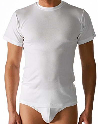 Herren Unterwäsche OLYMPIA-SHIRT Halbarm Noblesse, Größe:5 (M), Farbe:101 weiss von Mey