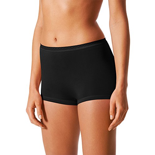 Mey 2er Pack Damen Panty Lights - 89206 - Schwarz - Größe 48 Bodysize - Damen Pants ohne Seitennähte Unterhosen für Damen- UNWAGO Set von Mey