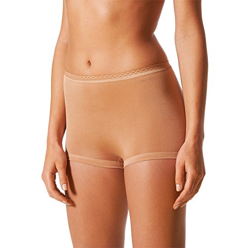 Mey 2er Pack Damen Panty Lights - 89206 - Skin - Größe 44 Bodysize - Damen Pants ohne Seitennähte Unterhosen für Damen- UNWAGO Set von Mey