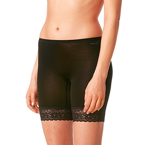 Mey 2er Pack Damen Slip mit Bein – Größe 40 – Schwarz – Leggings ohne Seitennähte – Langbeinschlüpfer – Unterhose mit langem Bein – 2er Pack Lights von Mey