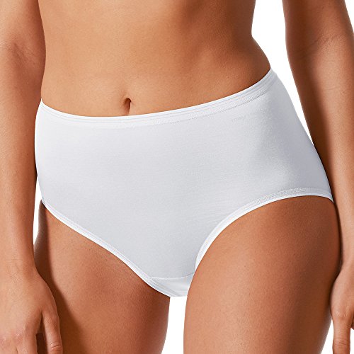 Mey 2er Pack Damen Taillen-Pants Lights Basic - 89203 - Weiß - Größe 38 - Damenslips ohne Seitennähte - Taillenslip - Maxislip von Mey