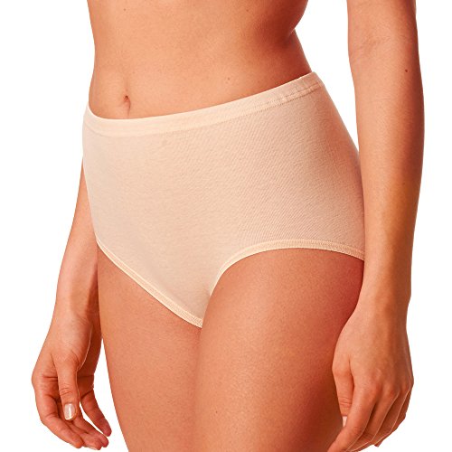 Mey 2er Pack Damen Taillenslip 2000-29005 - Farbe Nude - Größe 38 - Maxislip 100% Baumwolle - Slip mit Tunnelbund von Mey
