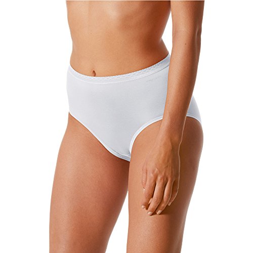 Mey 2er Pack Damen Taillenslip – Größe 40 – Weiß – Slip ohne Seitennähte – Pflegeleichte Damen-Pants – Damen Unterhose – 89201 Lights von Mey