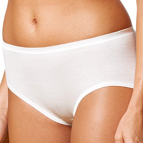 Mey 2er Pack Damen Taillenslip - Noblesse - 29225 - Weiß - Größe 48 - Bodysize - Maxislip ohne Seitennähte - 100% Baumwolle von Mey