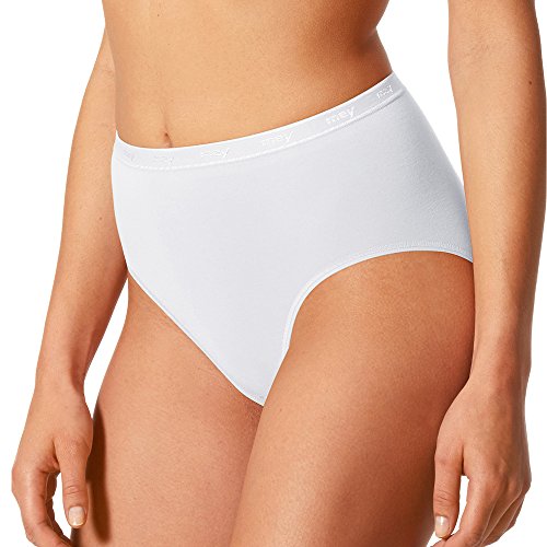 Mey 2er Pack Taillenslips Damen – Größe 50 – Weiß – Taillen-Slip aus Baumwolle und Elasthan – Pflegeleichte Maxislips – Für große Größen geeignet – 89604 of von Mey