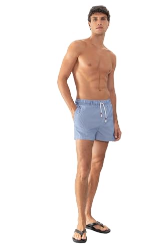 Mey Bade Serie Seersucker Breeze Stripes Herren Bademode Evening Sky M(M) von Mey