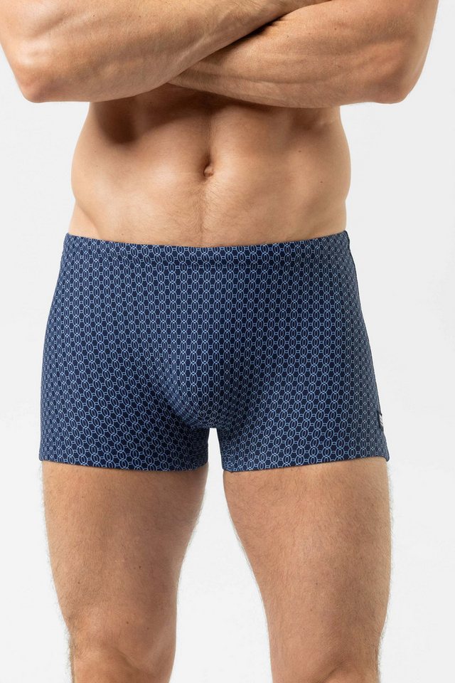 Mey Badeshorts Herren Serie Tidal Rings Minimal-Print (1-St) Badeshorts, Gemustert, Chlorecht, Meerwasser-resistent von Mey
