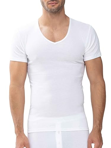 Mey Tagwäsche Serie Casual Cotton Herren Shirts 1/2 Arm Weiss M(5) von Mey