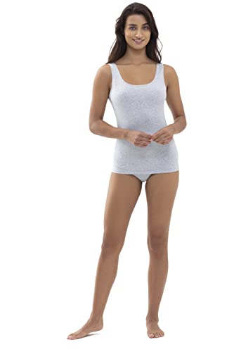 Mey Tagwäsche Serie Cotton Pure Damen Tops breiter Träger Light Grey Melange XL(44) von Mey