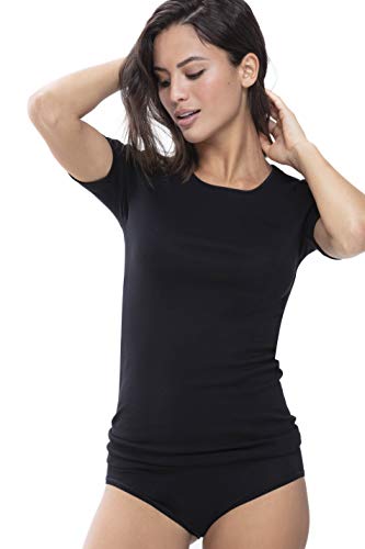 Mey Tagwäsche Serie Noblesse Damen Shirts 1/2 Arm Schwarz XXL(46) von Mey