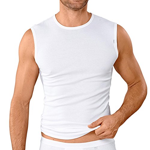 Mey Tagwäsche Serie Noblesse Herren Shirts ohne Arm Weiss M(5) von Mey