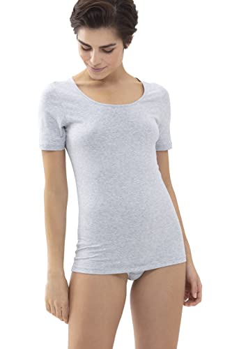Mey Tagwäsche Serie Cotton Pure Damen Shirts 1/2 Arm Light Grey Melange S(38) von Mey