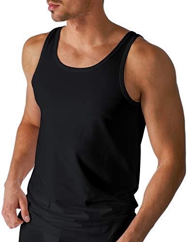 Mey Tagwäsche Serie Dry Cotton Herren Shirt o.Arm Schwarz M(5) von Mey